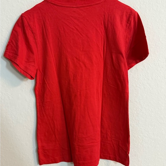 Universal Threads Women's Classic Blood Orange V-Neck T-Shirt - Picture 8 of 8